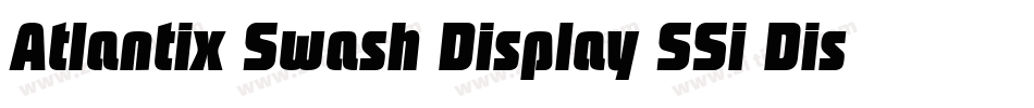 Atlantix Swash Display SSi Display Italic字体转换
